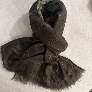 LOUIS VUITTON DARK AND LIGHT GREY REVERSIBLE SCARF